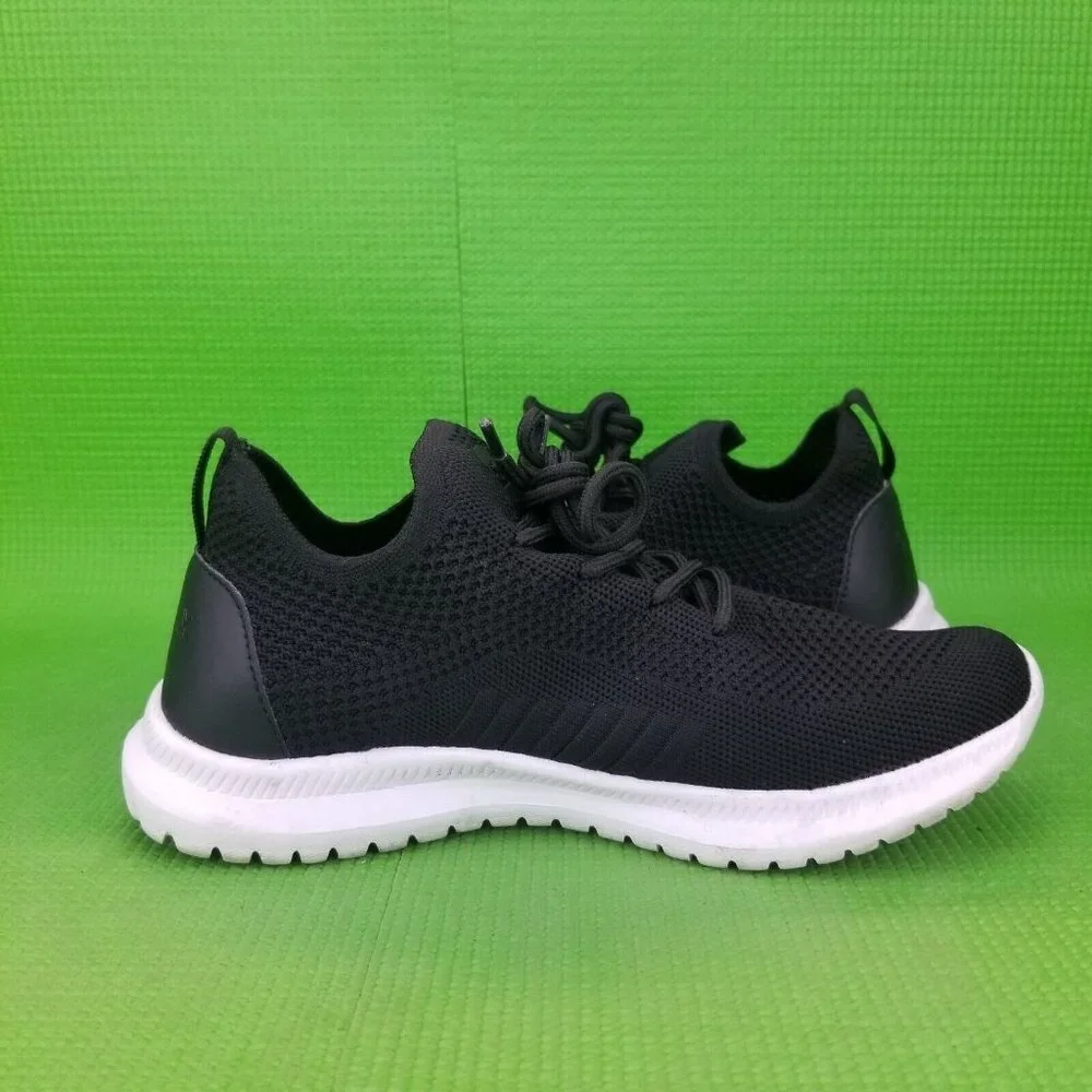 ✅ Womens 6 Charly Resolve Knit Running Shoes Athletic Sneakers Black Mesh - Picture 9 of 11